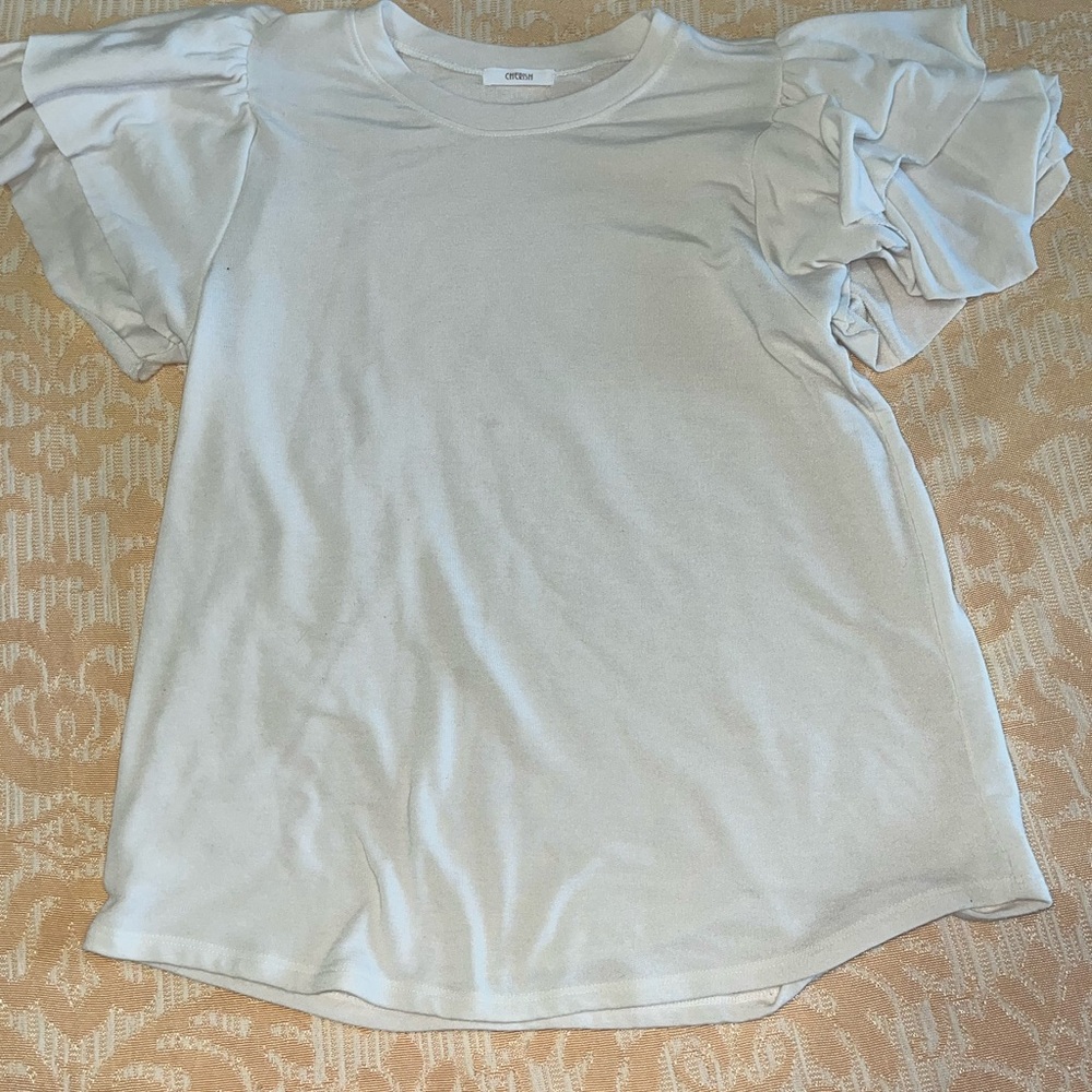 Cherish White Short Sleeve Tee